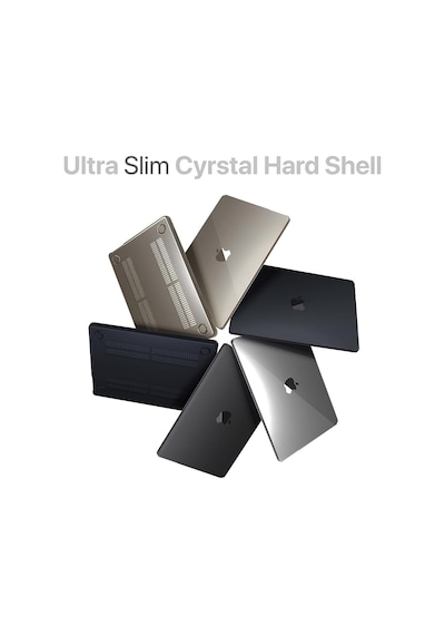 Macbook Air 15,3 İle Uyumlu M5 A3448 M4 A3241 M3 A3114 M2 A2941 Polikarbonat Sert Koruyucu Çizilme Ve Darbe Önleyici Kılıf Siyah Şeffaf, 15 İnç 2023-2026 Belirtilmemiş