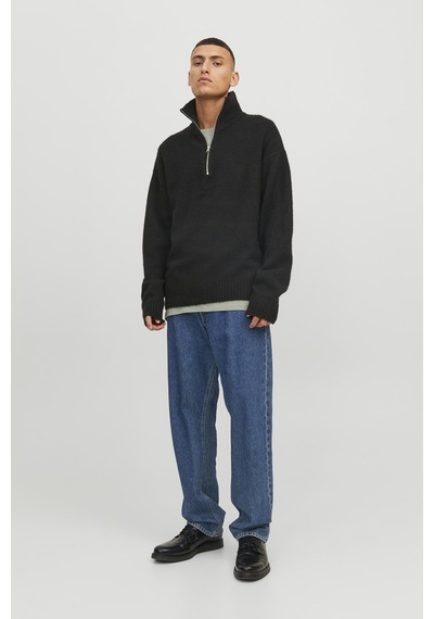 Jack & Jones Erkek Kazak 12241817 Siyah Siyah