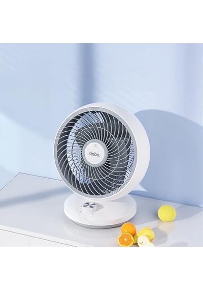 Sf-7701 Masaüstü Fan 3 Kademeli Hız, Kompakt Tasarım, 25w Enerji Tasarruflu Motor, 90 Ayarlanabilir Başlık