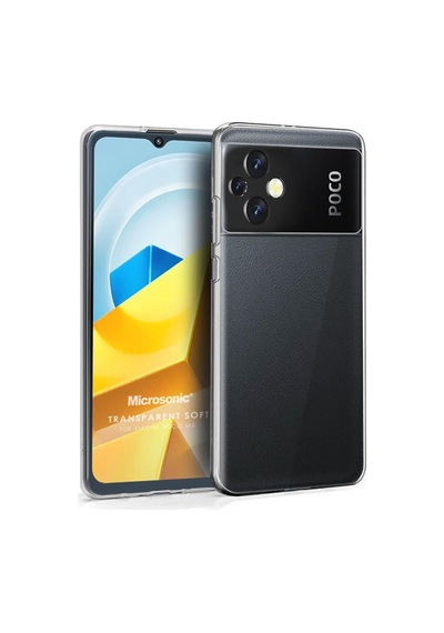 Xiaomi Poco M5 İçin Kılıf Transparent Soft Şeffaf Poco M5 İle Uyumlu Kılıf - Şeffaf