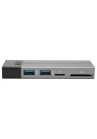 6085 Usb Type C M.2 Ssd Pcie Kutusu 5in1 Hub Nvme Sata Ngff Sd Kart Okuyucu Hard Disk Okuma