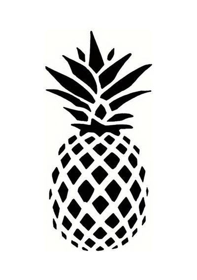 Ananas Oto Arka Cam Sticker 5 X 10 Cm