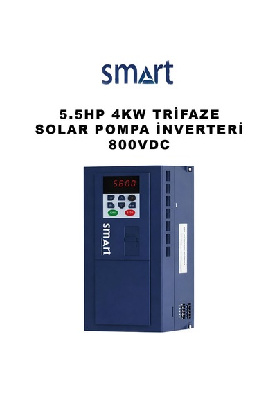 Smart -5.5hp 4kw Solar Pompa Inverter Yeni Nesil