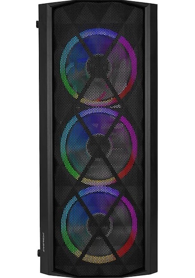 Everest Bumpy 4x12 CM Argb Fanlı Temperli Camlı Mid Tower Oyuncu Bilgisayar Kasası