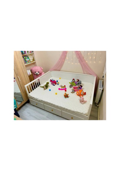 75 + 75 Yan Uzatma Beyaz Hemnes Divan Bariyer, Trabzan, Korkuluk Beyaz - 902051070