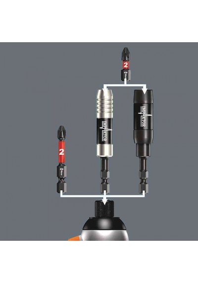 Wera 897/4 Paslanmaz Tri-torsion Rapidaptor Bits Tutucu 0505767