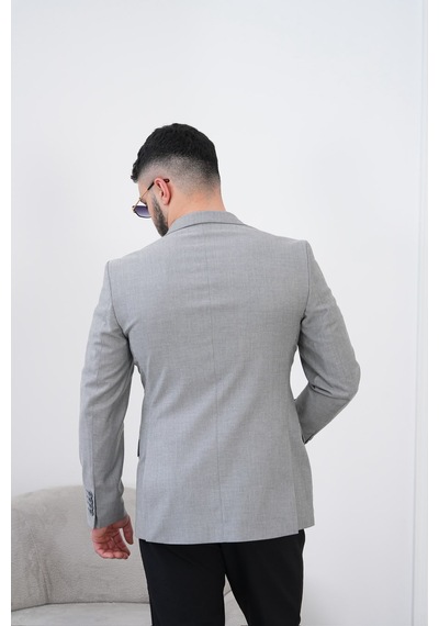 Dupont Classics Dupont Slim Fit Mono Yaka 6 Drop Çift Yırtmaç Keten Erkek Blazer Ceket - Nefes Alabilir Hafif Ceket Açık Gri Dupont Classics Dupont Slim Fit Mono Yaka 6 Drop Çift Yırtmaç Keten Erkek Blazer Ceket - Nefes Alabilir Hafif Ceket Açık Gri