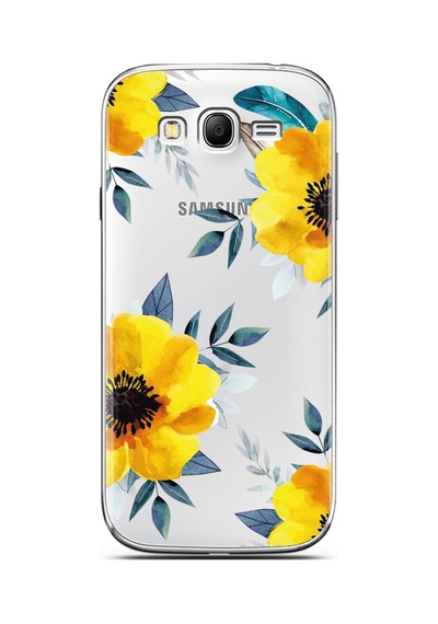 Samsung Uyumlu Grand Neo Art Villosa Tasarımlı Süper Şeffaf Telefon Kılıfı Çok Renkli