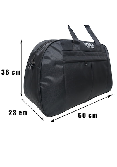 Bag Trend Bt Büyük Boy Seyahat Çantası İmperteks Kumaş Suya Dayanıklı 3 Gözlü Omuz Askılı Spor Ve Valiz Çantası Siyah