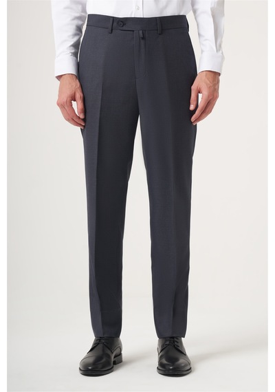 İmza Lacivert Yan Cep Açık Paça Bez Ayağı Comfort Fit Pantolon 1003260160 Gece Lacivert