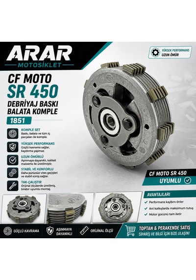 Cf Moto Sr 450 Debriyaj Baskı Balata Komple-1851