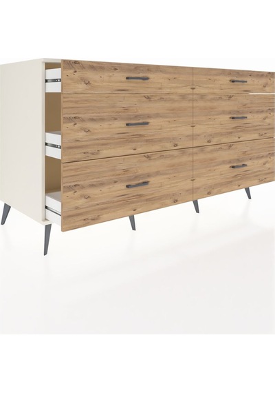 Kronos Konsol 6 Çekmeceli 176x59x99 Aytaşı-aytaşı/çam Aytaşı-aytaşı/çam