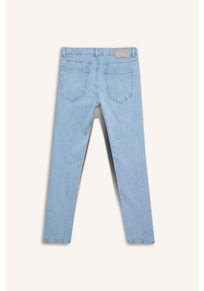 Defacto Pedro Slim Fit Dar Kalıp Normal Bel Dar Paça Jean Pantolon F2989ax25aunm39 Mavi
