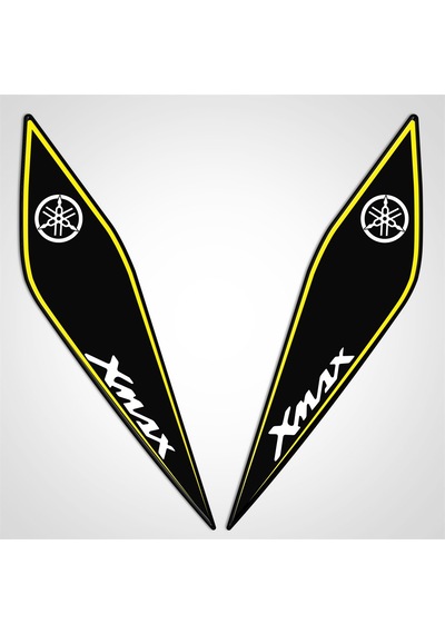 Yamaha Xmax 250 2014-2017 Far Üstü Far Kaşı Pad Siyah Sarı