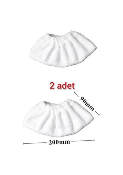 Tr Pirantech Uyumlu Cb-107c Buharlı Temizlik Makinası Havlu Mop Bezi, 2 Adet, Mikrofiber, Renkli Genel
