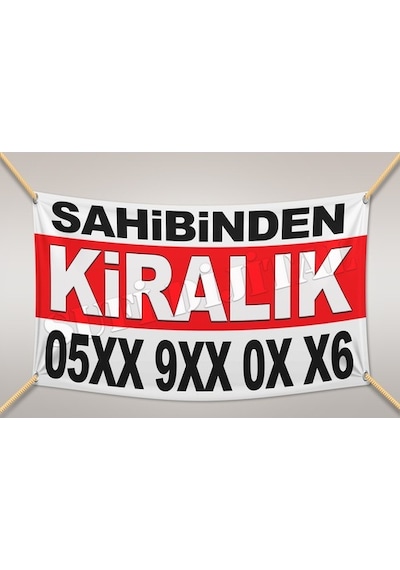 Sahibinden Kiralık Branda Afiş Pankart 440 Gr Çin Branda