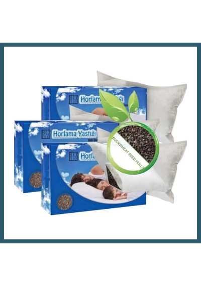 Bezos Süper Bonie Gürültüsüz Uyku Yastığı 3 Adet Karabuğday Yastığı 50x70cm Ob Çok Renkli