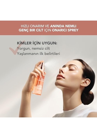 Supercharged Cilt Bariyeri Yenileyici Esans Spreyi 110 Ml Kolajen Güçlendirici Nemlendirici Sprey Yüz Kolajen Peptit