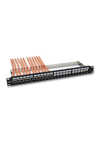 24 Port Ub24-3824l Cat6 Boş Patch Panel 10c-sb1u24pcat6ure1a