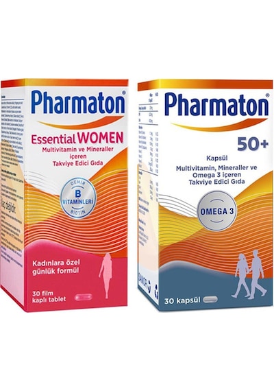 Pharmaton Essential Women 30 Kapsül Pharmaton 50 Plus 30 Kapsül