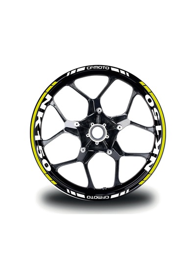 Cfmoto 150nk Takım Jant Sticker Etiket Modeli Neon Sarı Renk