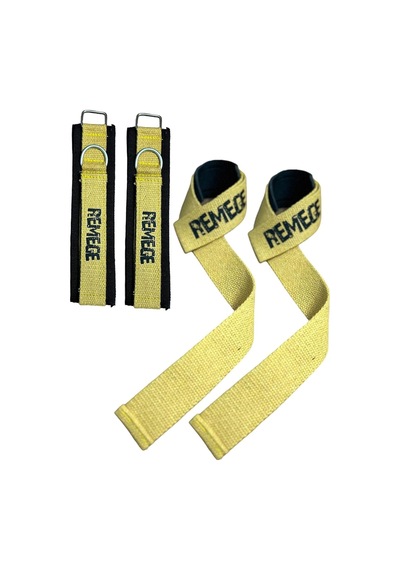 Halter Ağırlık Kaldırma Kayışı Strap - D-ring Fitness Reformer Crossfit Ayak Bilek Kayışı İkili Set Genel