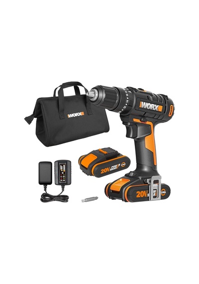 Wx370.1 20v/2.0ah Li-on Çift Akülü Profesyonel Şarjlı Darbeli Matkap
