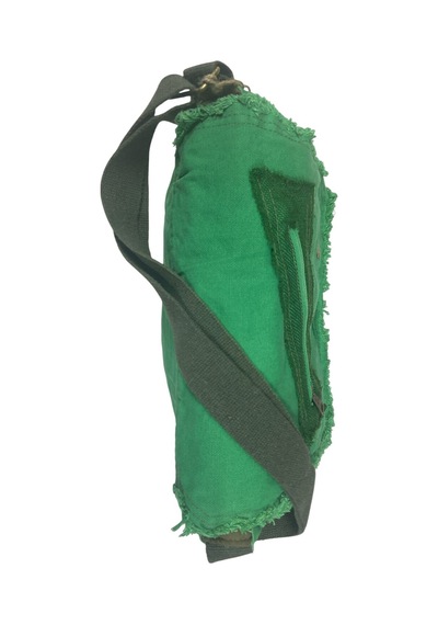 Old Cotton Cargo Vintage Salaş Orta Boy Unisex Günlük Çapraz Postacı Tablet Çantası M 32 Cm X 27 Cm Yeşil