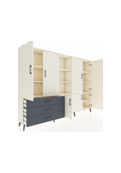 Arges Dolap 11 Raflı 3 Çekmeceli 7 Kapaklı 220x30x163 Aytaşı-ayta Aytaşı-aytaşı/antrasit Arges Dolap 11 Raflı 3 Çekmeceli 7 Kapaklı 220x30x163 Aytaşı-ayta Aytaşı-aytaşı/antrasit