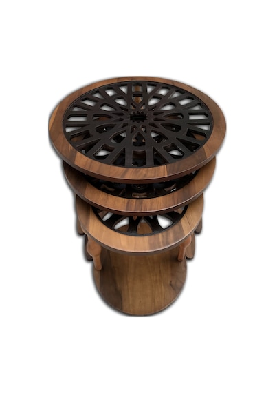 Zigon CNC Osmanlı Motif  İşleme Metal Transmisyon  Ayak Kütük Desen MDF tabla El Yapımı