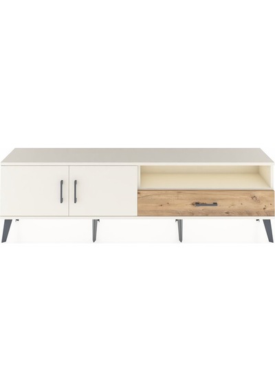Arges Tv Ünitesi 2 Raflı Tek Çekmeceli 2 Kapaklı 176x30x51 Aytaşı-aytaşı/çam Aytası/atlas Çam
