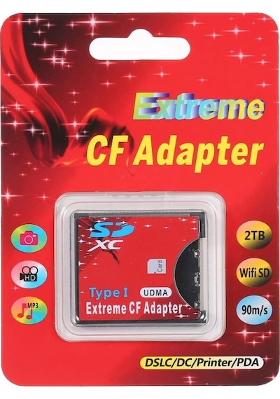 Sd To Cf Kart Dönüştürücü Adaptör Compact Flash Tip I Çevirici