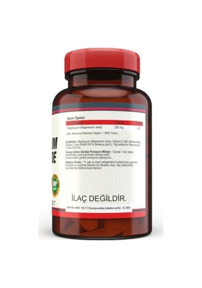Magnesium Oxide Magnezyum 250 Mg 120 Tablet X 2 Kutu