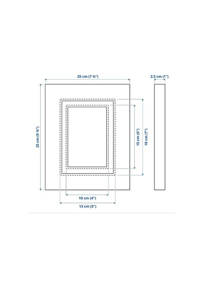Ikea Edsbruk Fotoğraf Çerçevesi 13 X 18 Cm Beyaz