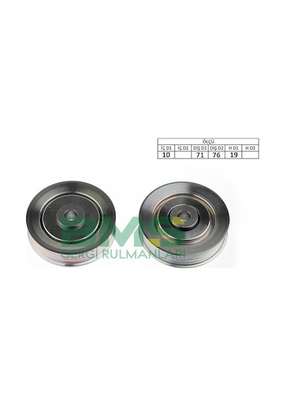 Bms 383 Gergi Rulmanı Daıhatsu Terıos 1.3l K3-ve J102 01-05 / Sırıon 1.3l K3-ve M301 05- 4 Kanallı - 10x71 /76x19 1663097402 -