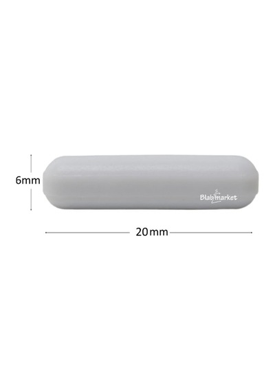 Borox Teflon Karıştırıcı Manyetik Balık Silindirik 6 x 20 MM 10 Adet
