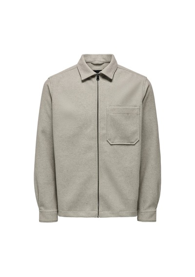 Only & Sons Erkek Yakalı Ve Fermuarlı Ceket - 22026312 001