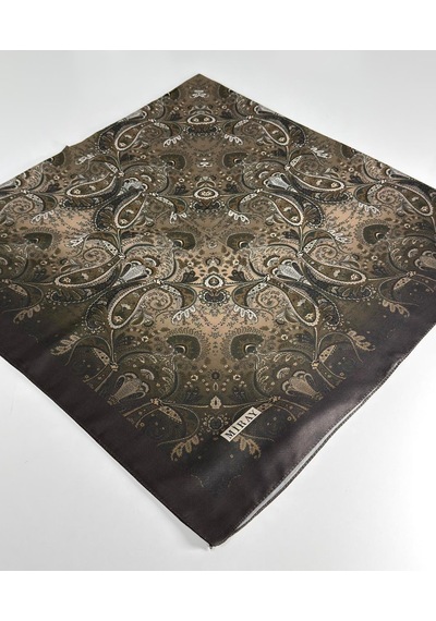 Miray Nevada Büyük Boy Organik Pamuk Eşarp - 120 X 120 - 06453 Koyu Kahve