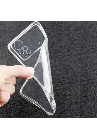 Ekılıf - Xiaomi Poco X4 Pro 5g Uyumlu Kılıf Şeffaf Soft Slim Fitt Süper Silikon Kapak - Şeffaf