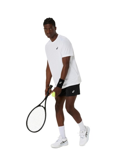 Asics Court 7ın Short Erkek Black/pure Silver Şort 2041a344-001 Black/pure Silver