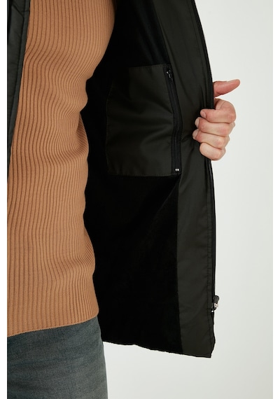 Buratti Kapüşonlu Suya Ve Rüzgara Dayanıklı Soğuk Geçirmez Slim Fit Erkek Mont 5717101 Haki