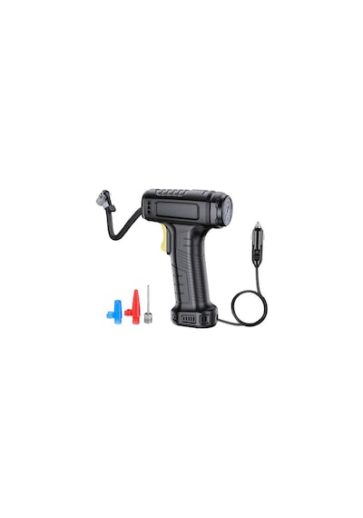 St-5007 Basınç Göstergeli Taşınabilir Lastik Şişirme Pompası Hava
