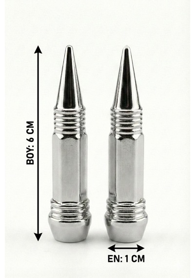 Motosiklet Sibop Kapağı Aksesuarı Krom 2 Li Set Universal Lastik Uyumlu