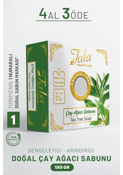 Tala Çay Ağacı Sabunu Arındırıcı Ve Sebum Dengeleyici Yağlı Ciltler İçin Doğal Sabun 150 Gr 8682750473703 Çay Ağacı