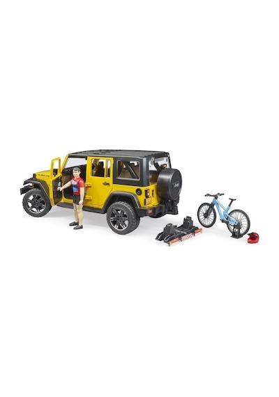 Bruder Jeep W. Rubicon & Bisiklet Ve Sürücüsü Br02543