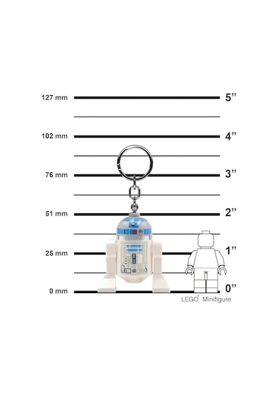 Lego Star Wars Ke21h R2-d2 Led Key Chain