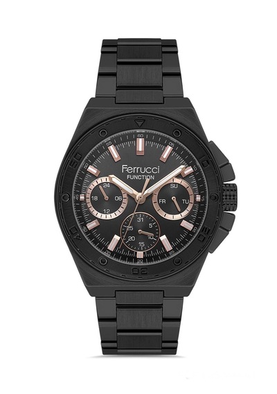 Ferrucci Fcf070831full Fonksiyonlu Çelik Erkek Kol Saati+bileklik