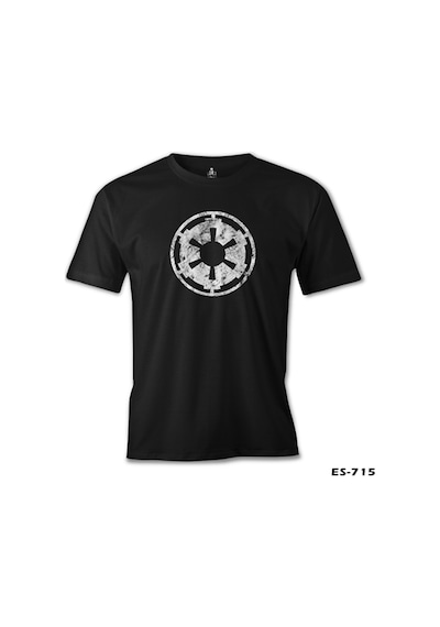 Star Wars - Galactic Empire Logo Siyah Erkek Tshirt