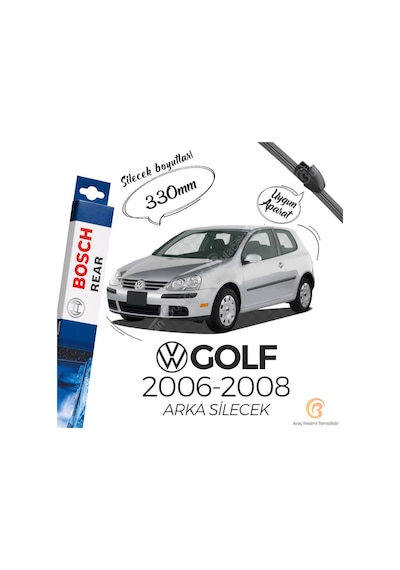 Bosch Rear Volkswagen Golf 5 2006 - 2008 Arka Silecek -  A330H