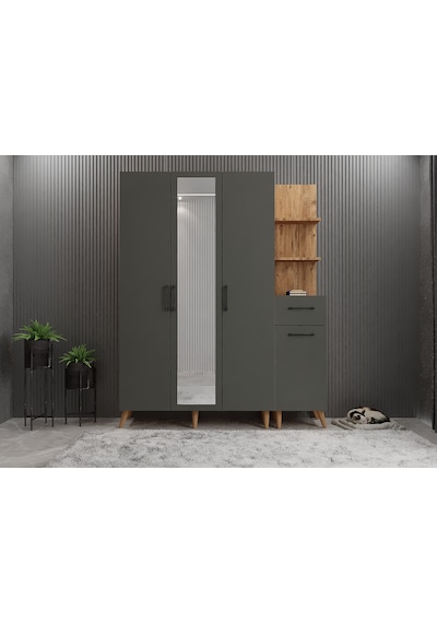 Açelya Portmanto Vestiyer Ayakkabılık Çf 160cm - Montaj Dahil M3